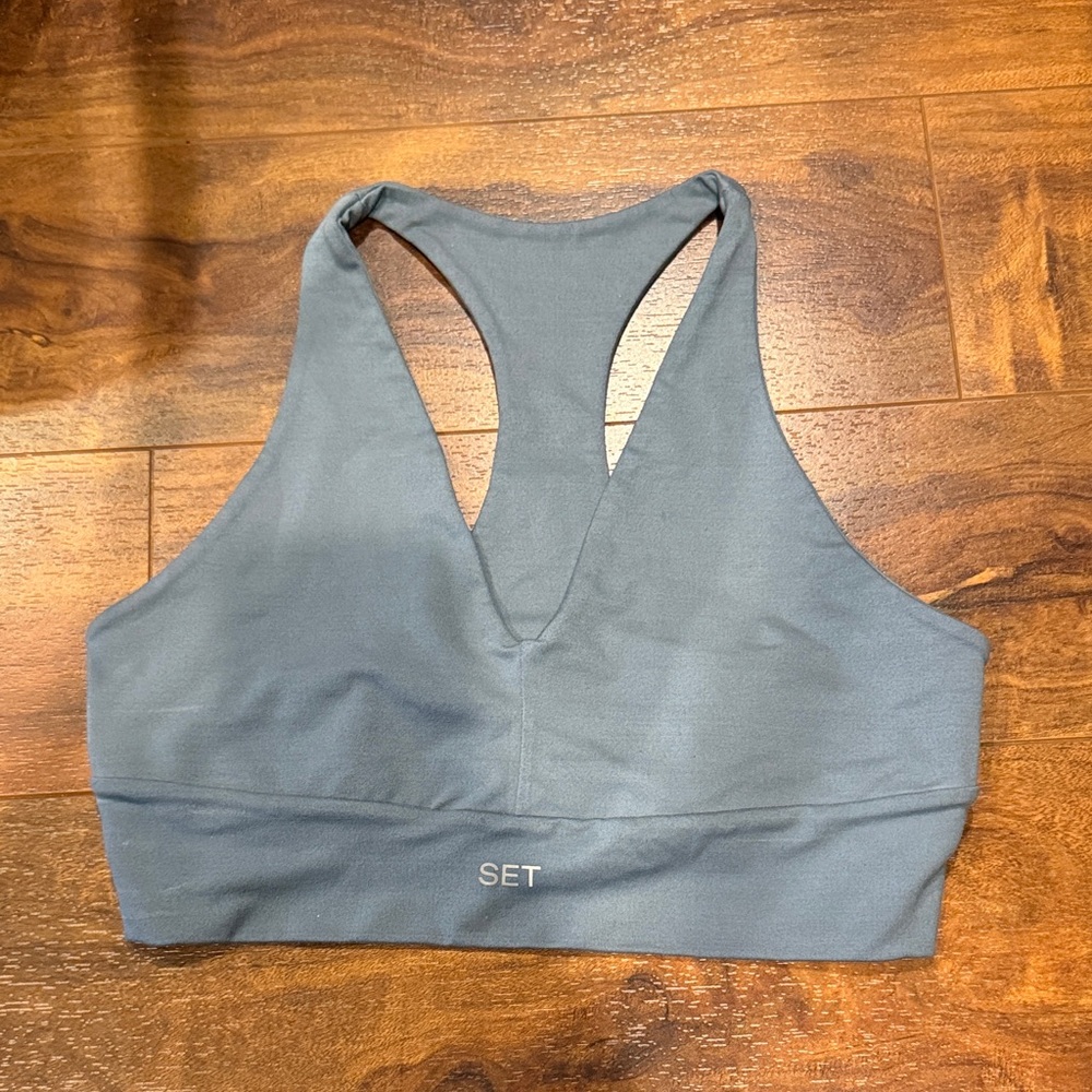 Set active light blue sports bra